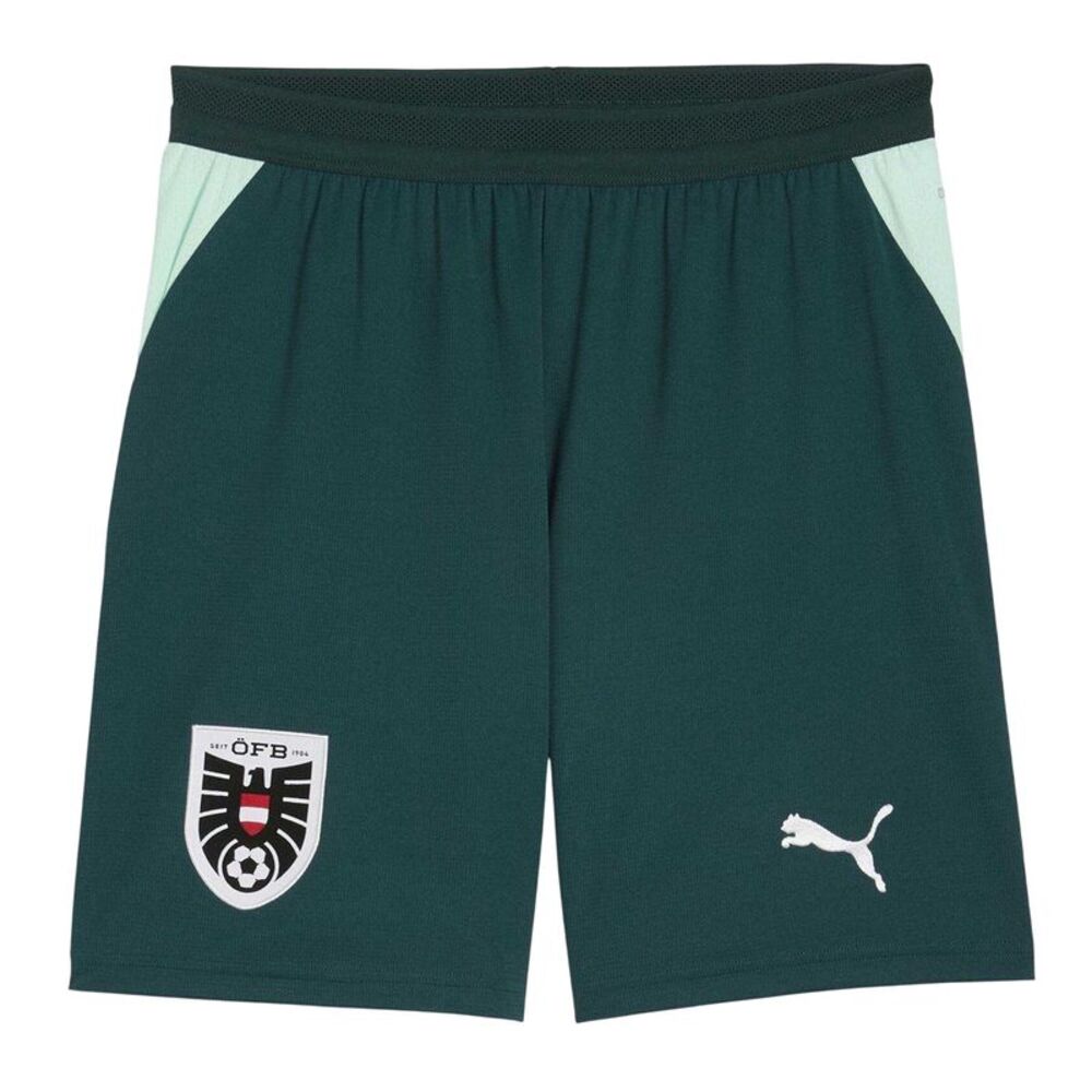Puma Mens World Cup 2026 Lightweight Austria FC Away Shorts / Green/Mint